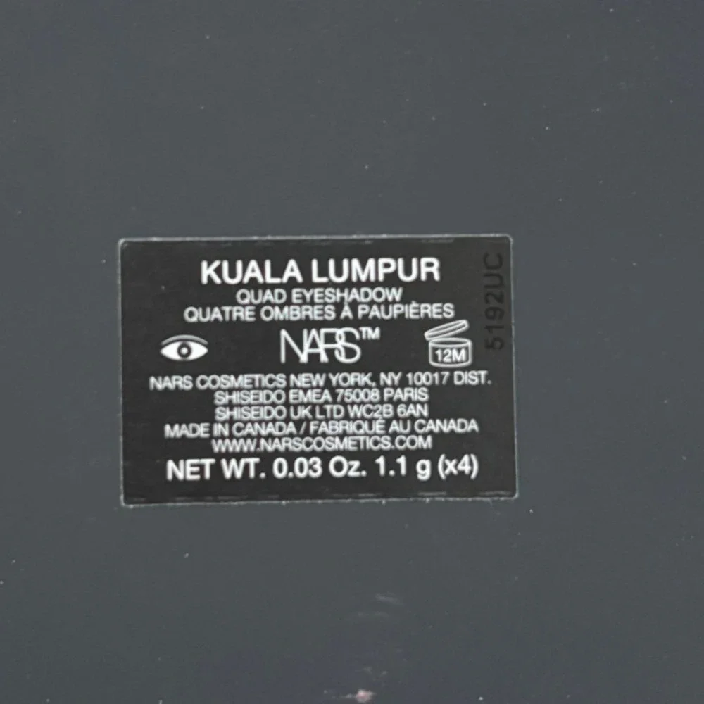 NEW NARS‎ Quad Eyeshadow Kuala Lumpur 0.03 oz